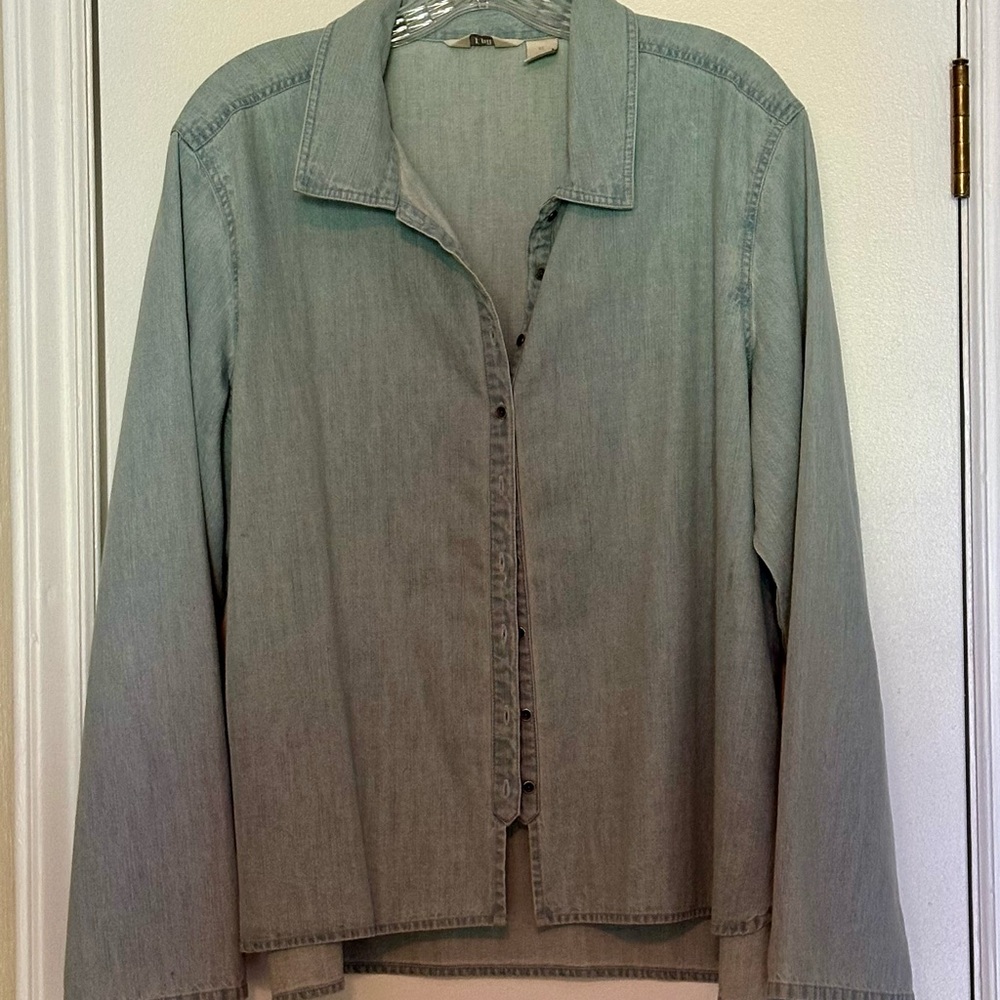 J. Jill Light Chambray Shirt
